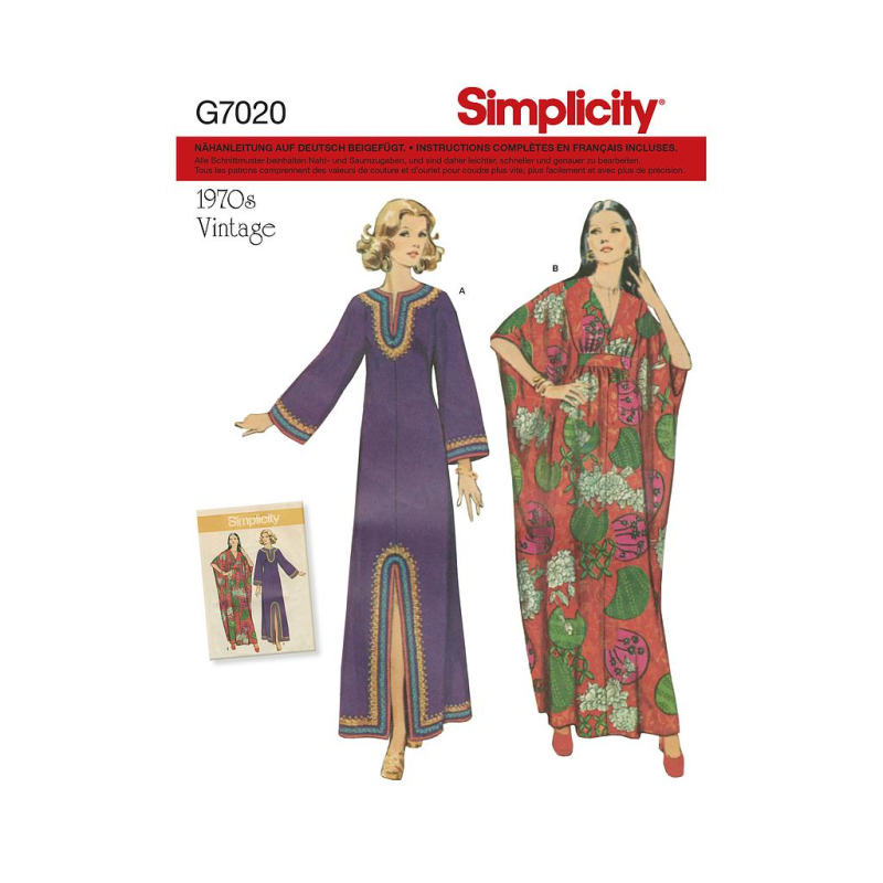 Patron Simplicity 8505.A - Caftan vintage