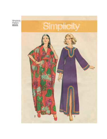 Patron Simplicity 8505.A - Caftan vintage