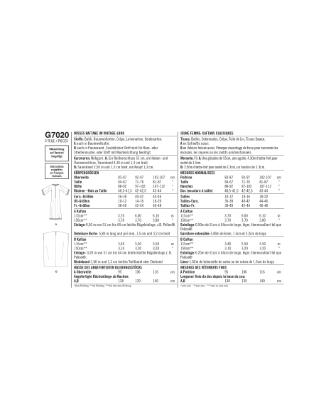 Patron Simplicity 8505.A - Caftan vintage