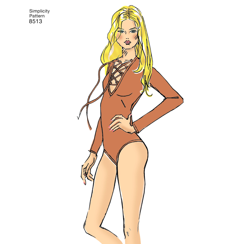Patron Simplicity 8513.A - Justaucorps femme