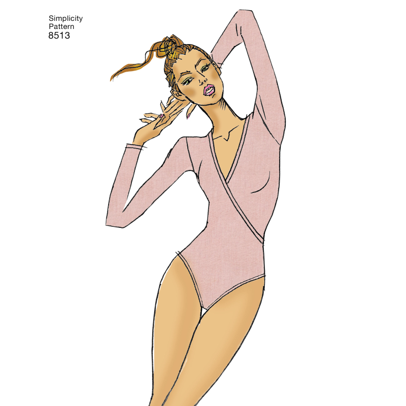 Patron Simplicity 8513.A - Justaucorps femme