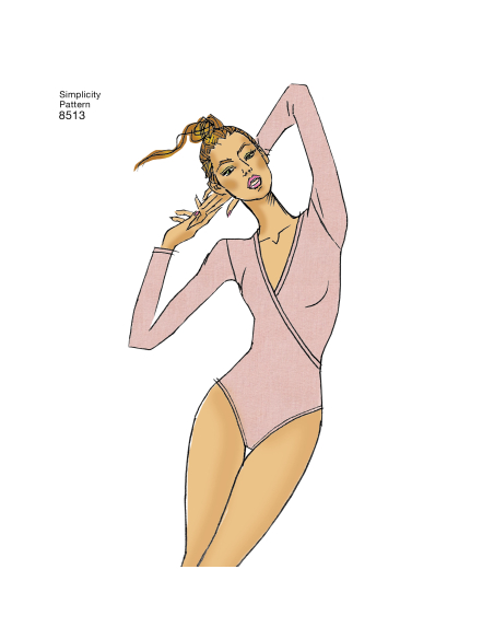 Patron Simplicity 8513.A - Justaucorps femme