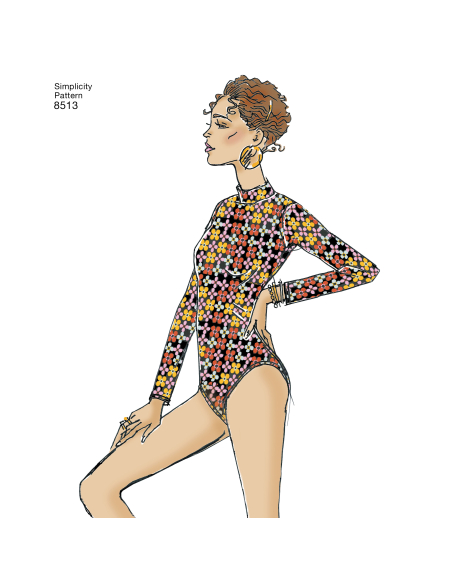Patron Simplicity 8513.A - Justaucorps femme