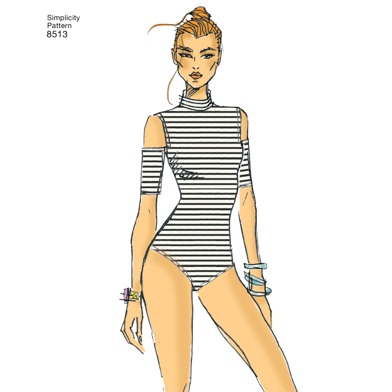 Patron Simplicity 8513.A - Justaucorps femme