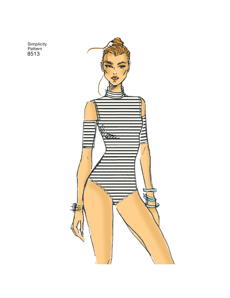 Patron Simplicity 8513.A - Justaucorps femme