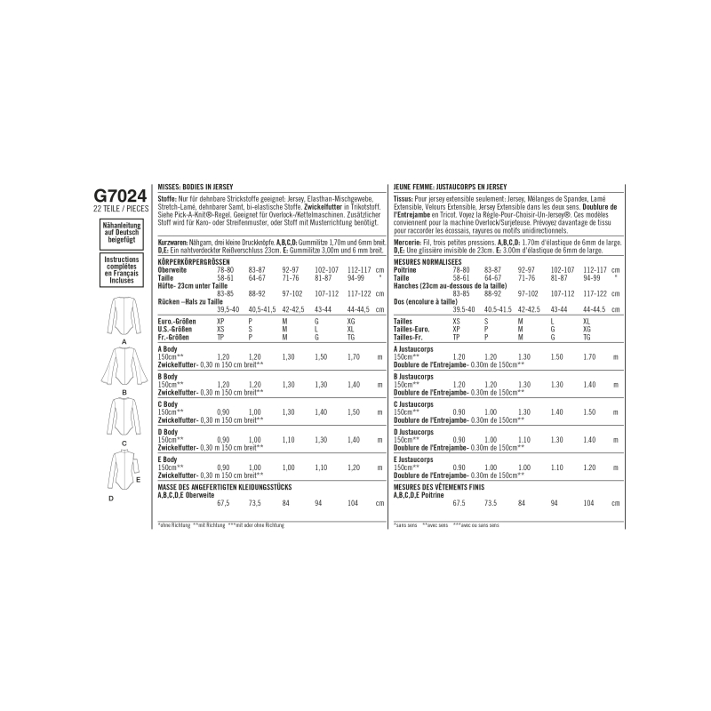 Patron Simplicity 8513.A - Justaucorps femme