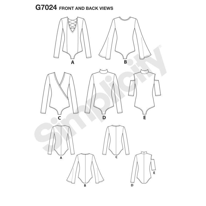 Patron Simplicity 8513.A - Justaucorps femme