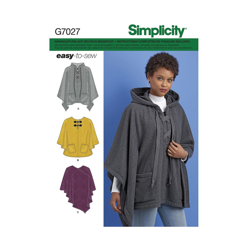 Patron Simplicity 8517.A - Poncho