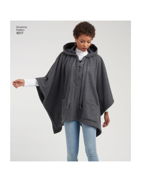Patron Simplicity 8517.A - Poncho