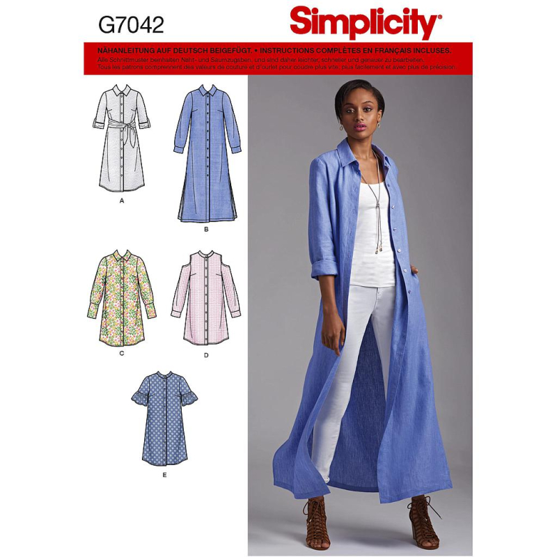 Patron Simplicity 8546.H5 - Chemisier et robe