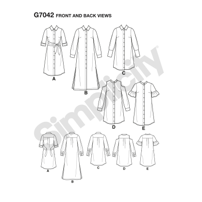 Patron Simplicity 8546.U5 - Chemisier et robe 2