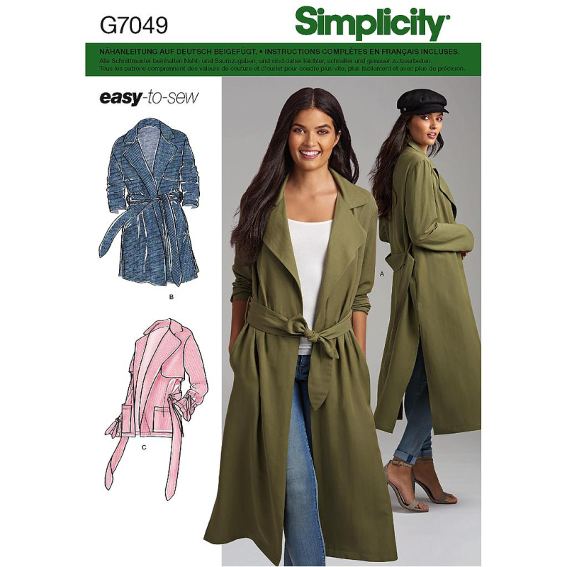 Patron Simplicity 8554.H5 - Veste pour femme