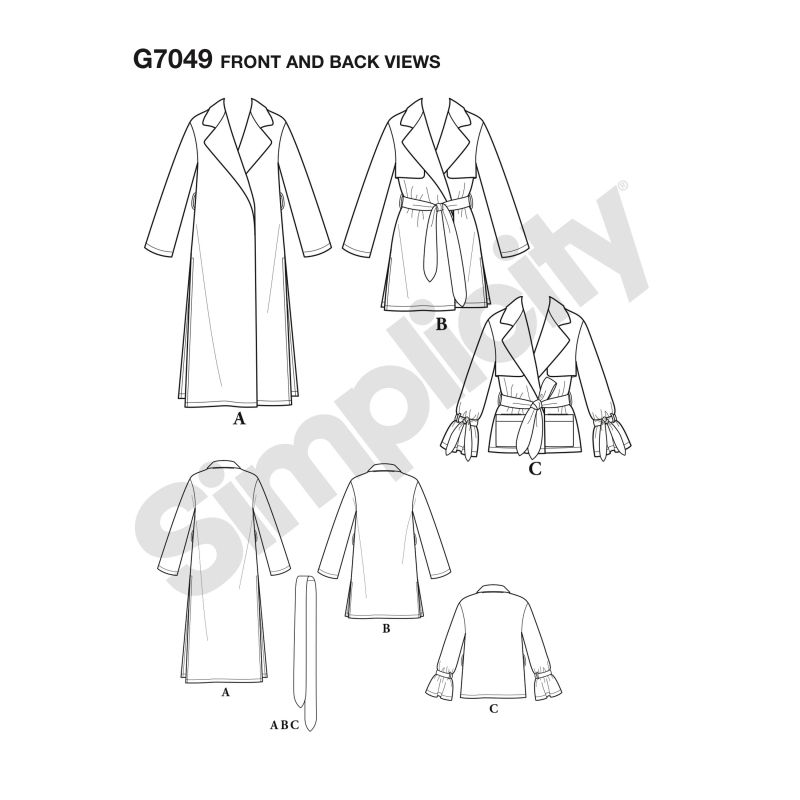 Patron Simplicity 8554.R5 - Veste pour femme