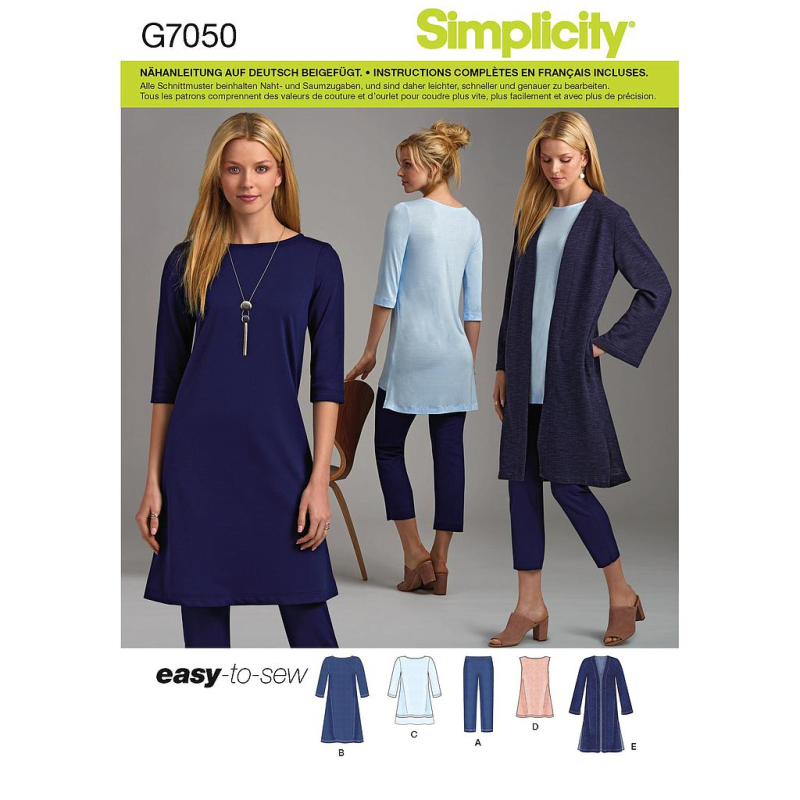 Patron Simplicity 8590.A - Robe pour femme du XL au 5XL