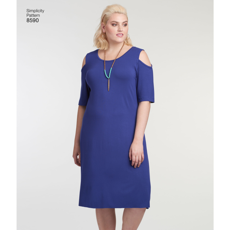 Patron Simplicity 8590.A - Robe pour femme du XL au 5XL