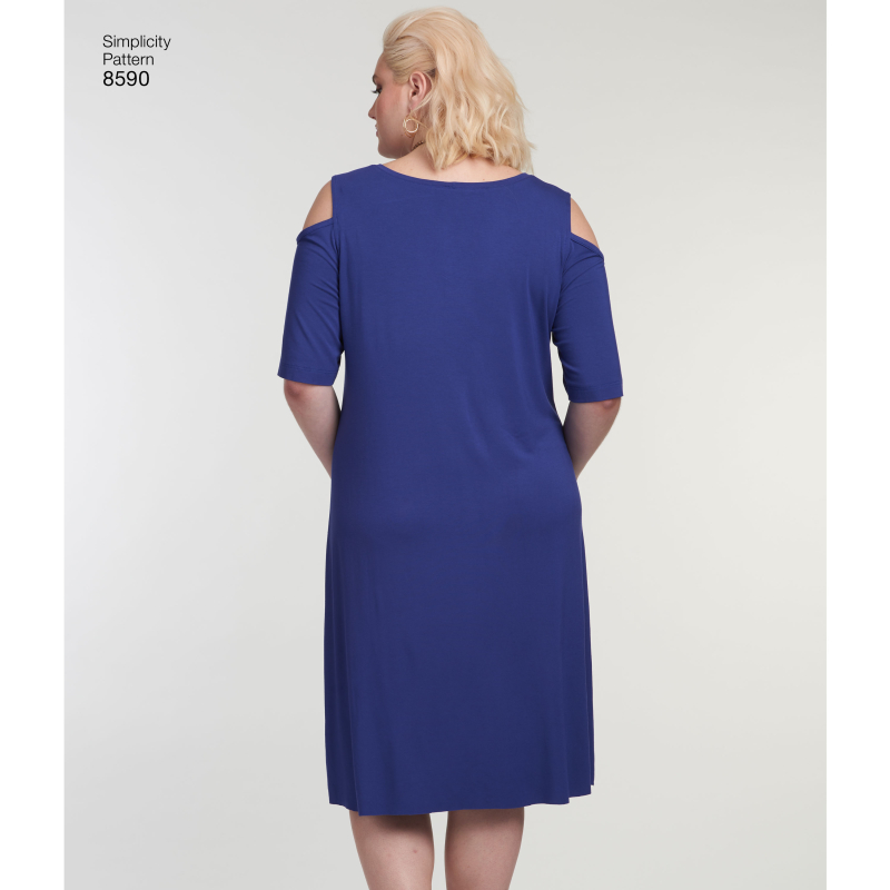 Patron Simplicity 8590.A - Robe pour femme du XL au 5XL
