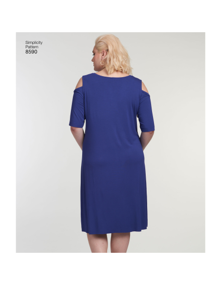 Patron Simplicity 8590.A - Robe pour femme du XL au 5XL