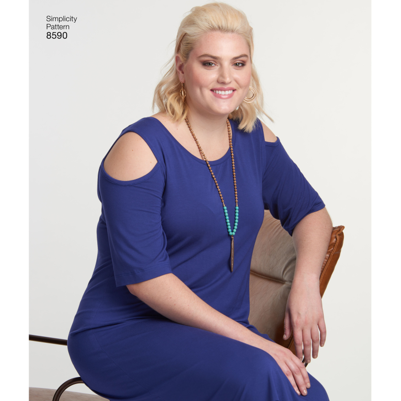 Patron Simplicity 8590.A - Robe pour femme du XL au 5XL