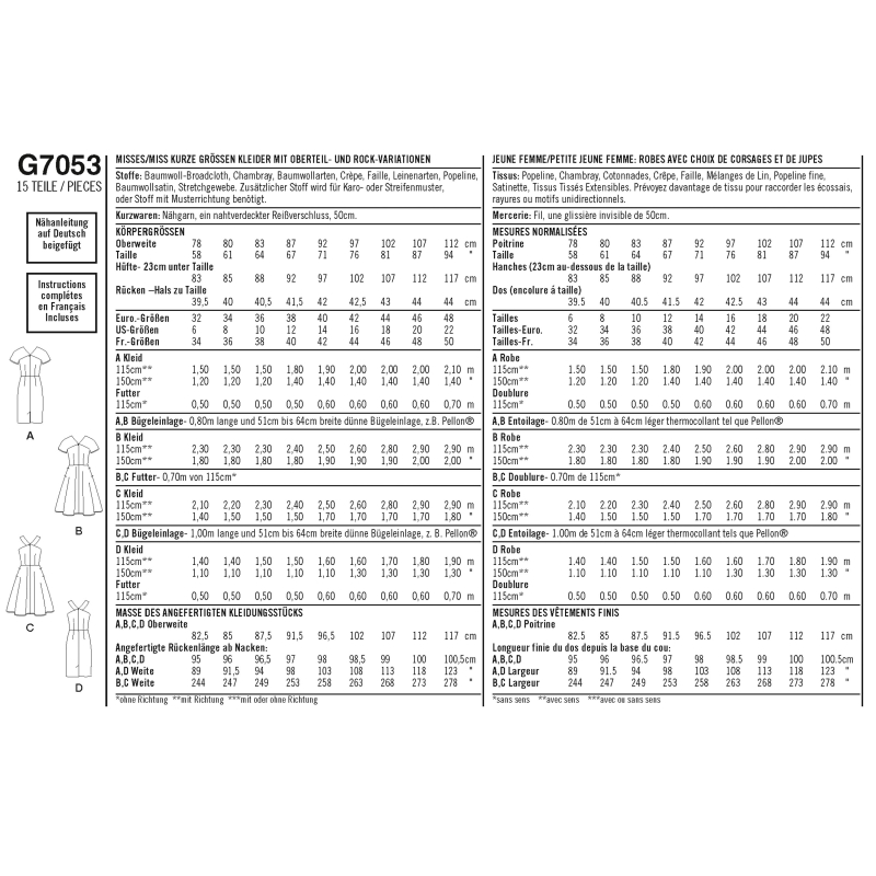 Patron Simplicity 8594.H5 - Robe pour femme