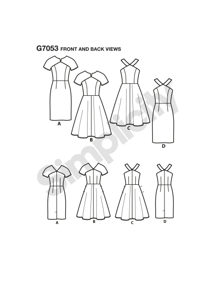 Patron Simplicity 8594.R5 - Robe pour femme