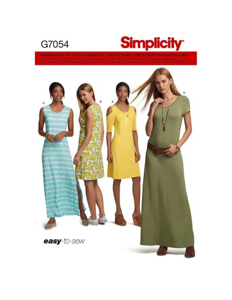 Patron Simplicity 8595.A - Robe pour femme