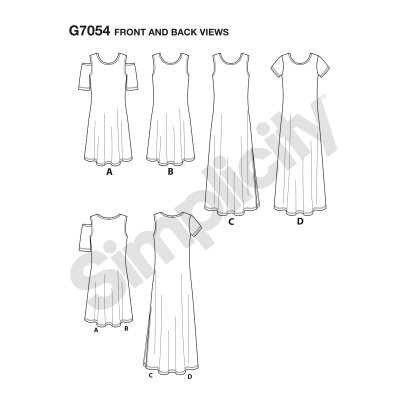 Patron Simplicity 8595.A - Robe pour femme 2