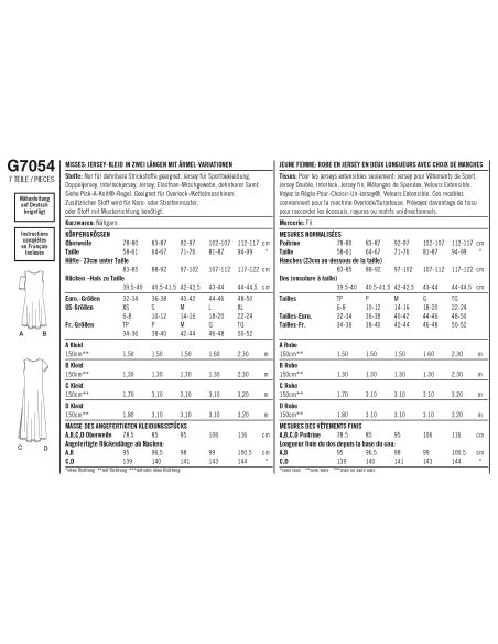 Patron Simplicity 8595.A - Robe pour femme