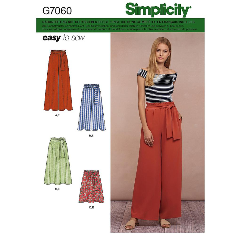 Patron Simplicity 8605.A - Jupe et pantalon