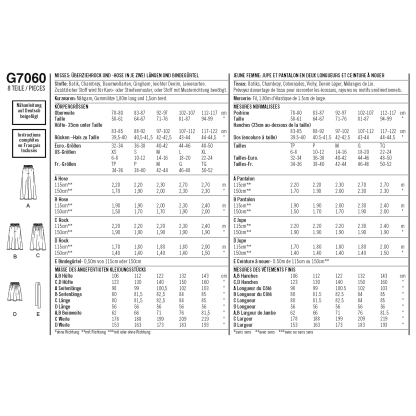 Patron Simplicity 8605.A - Jupe et pantalon 2