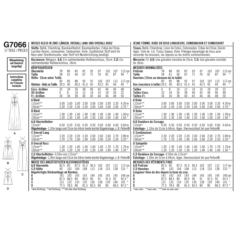 Patron Simplicity 8635.H5 - robe et combinaison