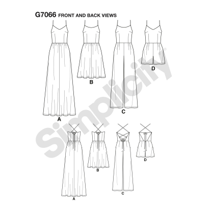 Patron Simplicity 8635.R5 - robe et combinaison 2