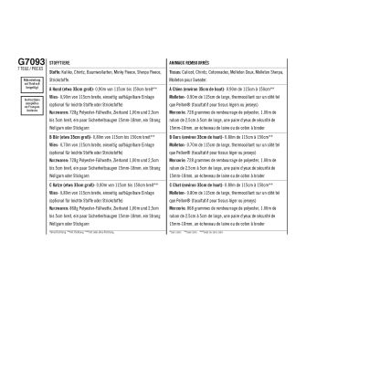 Patron Simplicity 8716.OS - Ours en peluche avec variation d'oreilles et de queue 2