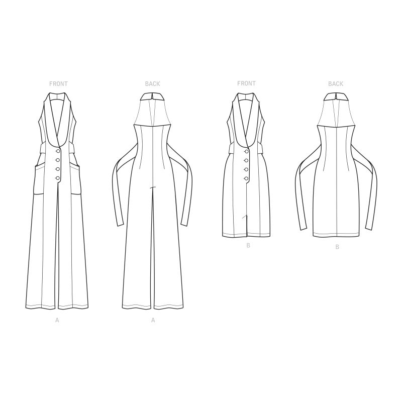 Patron Simplicity 9097.U5 - Robe et combinaison dos nu par Mimi G Style