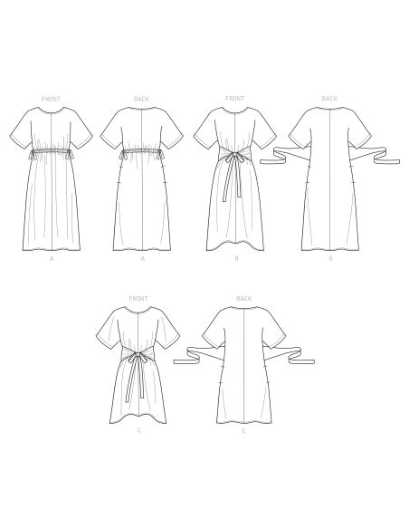 Patron Simplicity 9101.A - Robe femme oversize