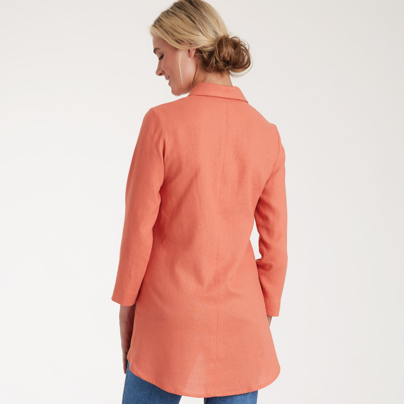 Patron Simplicity 9106.AA - Chemisier femme Mao et boutonnière diagonale