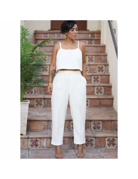 Patron Simplicity 9114.H5 - Ensemble femme Veste longue, pantalon & Top par Mimi G. style