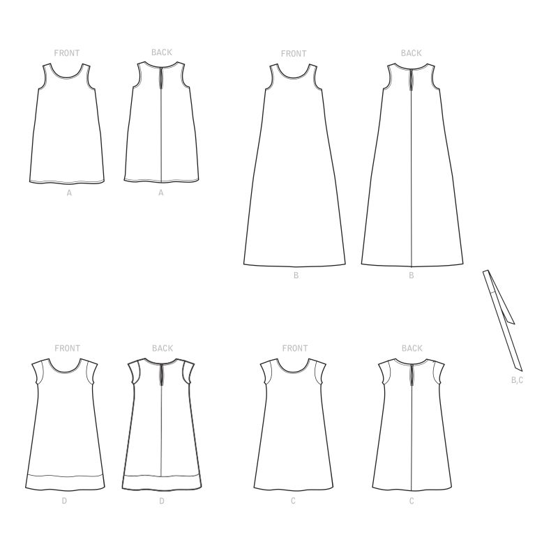 Patron Simplicity 9120.HH - Robe fille chasuble