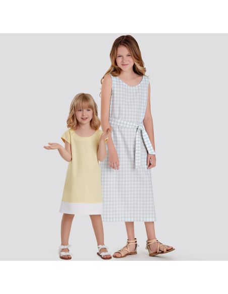 Patron Simplicity 9120.K5 - Robe fille chasuble