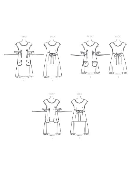 Patron Simplicity 9122.A - Tunique et robe femme 'granny chic'