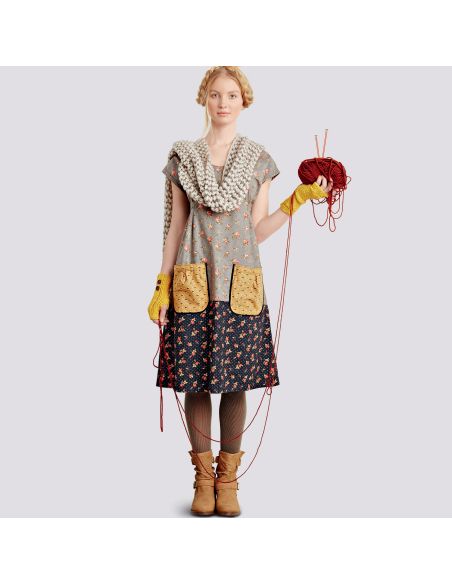 Patron Simplicity 9122.A - Tunique et robe femme 'granny chic'