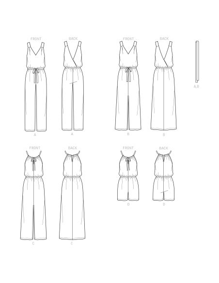 Patron Simplicity 9125.A - Robe longue & combinaison femme