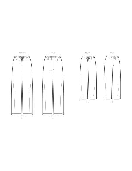 Patron Simplicity 9129.A - Pantalon de pyjama famille