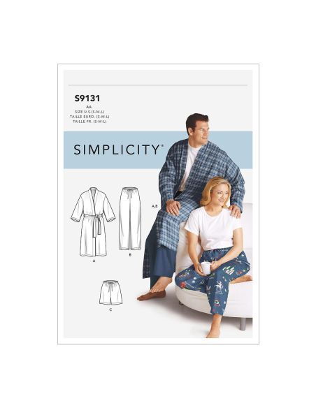 Patron Simplicity 9131.AA - Ensemble Tunique pantalon ou jupe femme