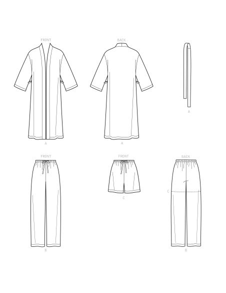 Patron Simplicity 9131.AA - Ensemble Tunique pantalon ou jupe femme