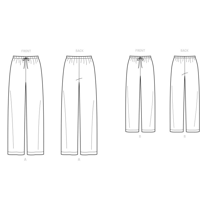 Patron Simplicity 9132.A - Pantalon de Pyjama pour toute la famille