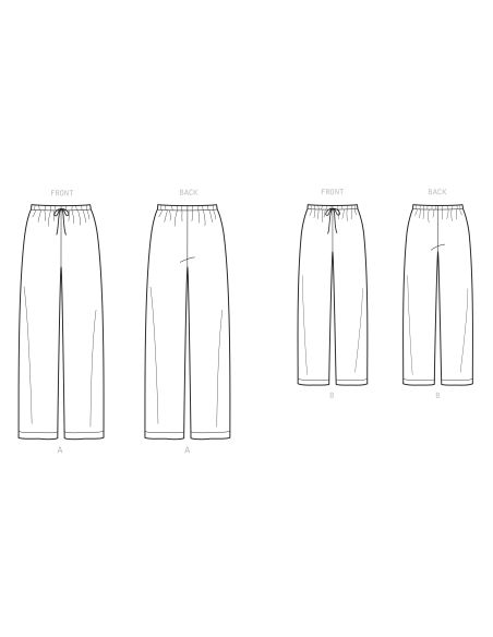 Patron Simplicity 9132.A - Pantalon de Pyjama pour toute la famille