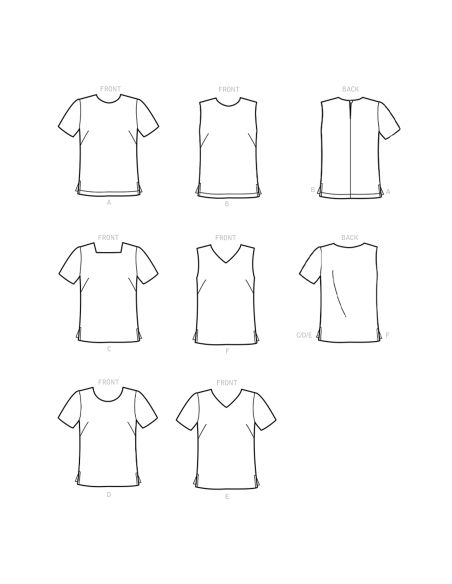 Patron Simplicity 9133.U5 - Blouse femme facile déclinable