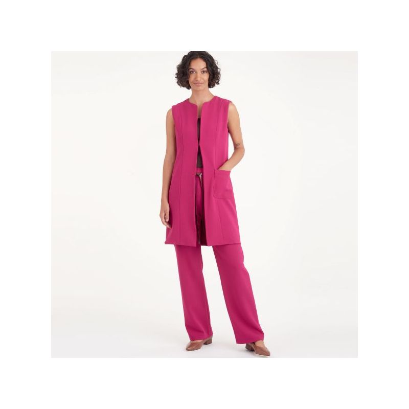 Patron Simplicity 9184.AA - Ensemble Veste sans manche et Pantalon droit