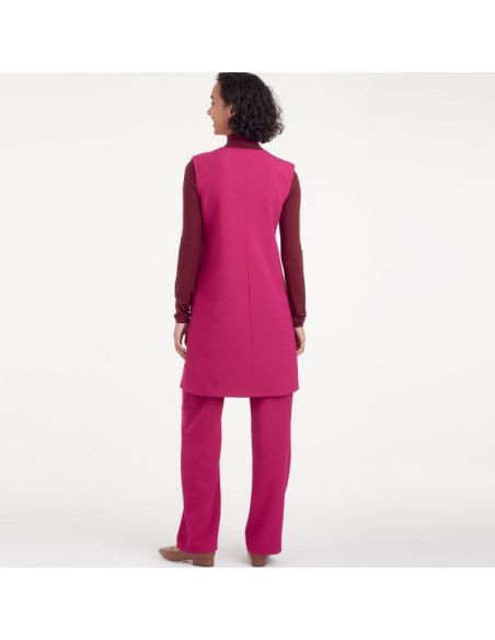 Patron Simplicity 9184.BB - Ensemble Veste sans manche et Pantalon droit