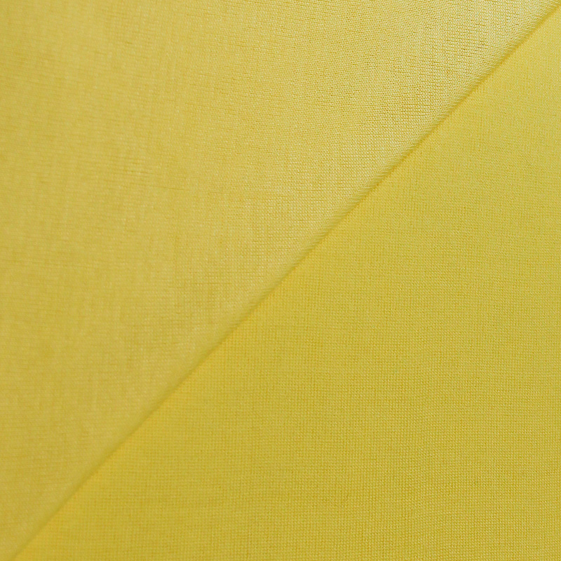 Jersey tubulaire 100% coton - Jaune poussin